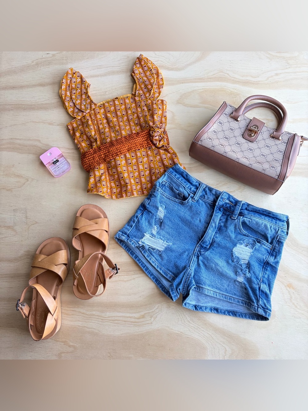 SO High Rise Shortie Distressed Denim Shorts Size 5 / 27W Blue Jean Cutoffs